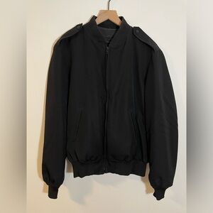 Sidran Jacket Mens 44L Black Windbreaker Wool Enlisted Bomber Military Coat 90’s